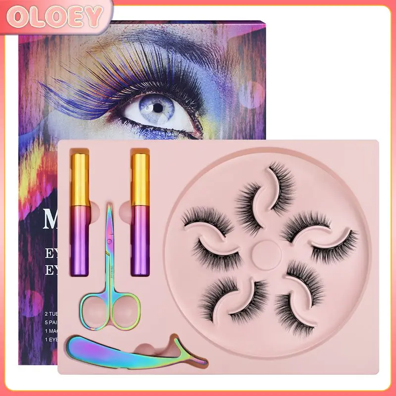 

5 пар, набор магнитных ресниц 3D Nertsen, искусственные ресницы