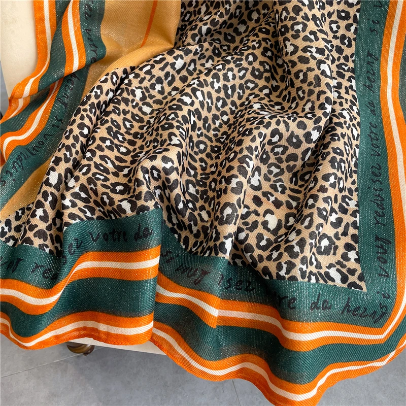 Роскошный брендовый хлопковый шарф с принтом для женщин дизайнерские пляжные