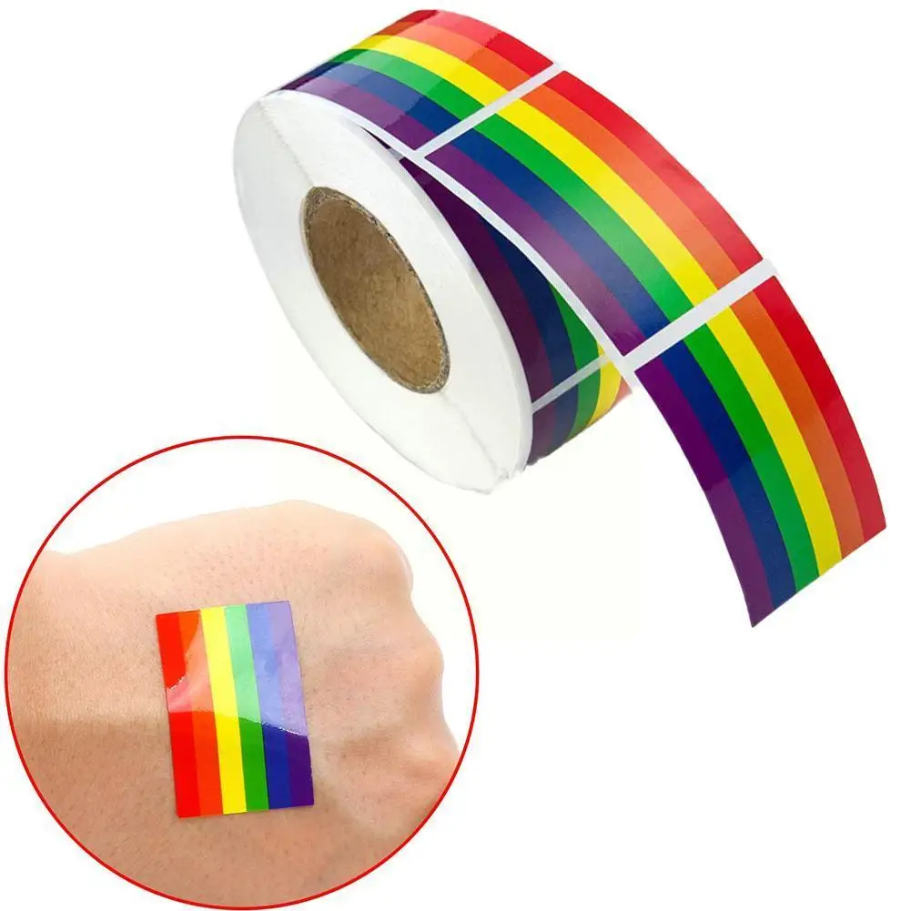 

Радужная наклейка Pride meters, радужная наклейка для ЛГБТ-геев, прогресса, 50 х30 мм, наклейки, флаг гордости, лесбийский флаг, 38 х25 мм, U2R3