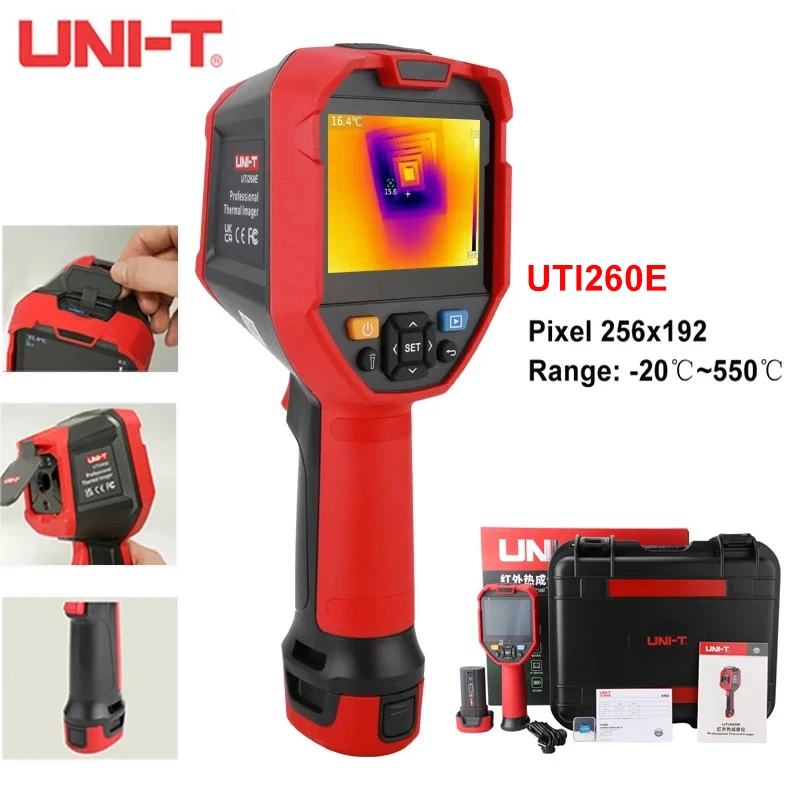 

UNI-T Thermal Imager UTI260E 256x192 Pixel Thermographic Camera Infrared Thermal Camera For PCB Repair Floor Heating Detection