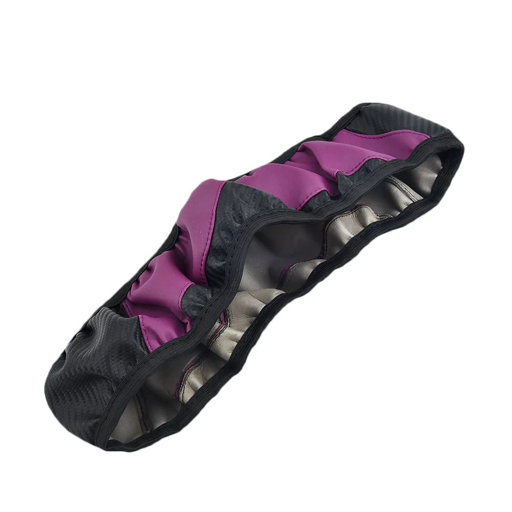

Carbon Fiber Leather Steering Wheel Cover Interior 37-38CM Protection Replacement Durable
