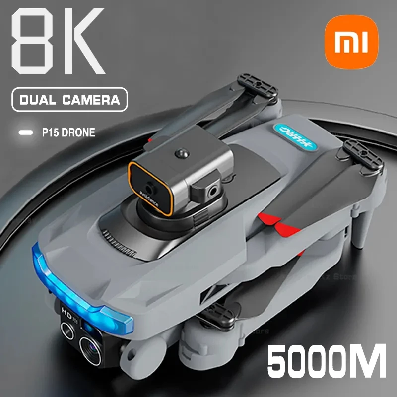 Xiaomi P15 мини Дрон GPS 8K HD профессиональная камера профессиональный Квадрокоптер пьезоптер без