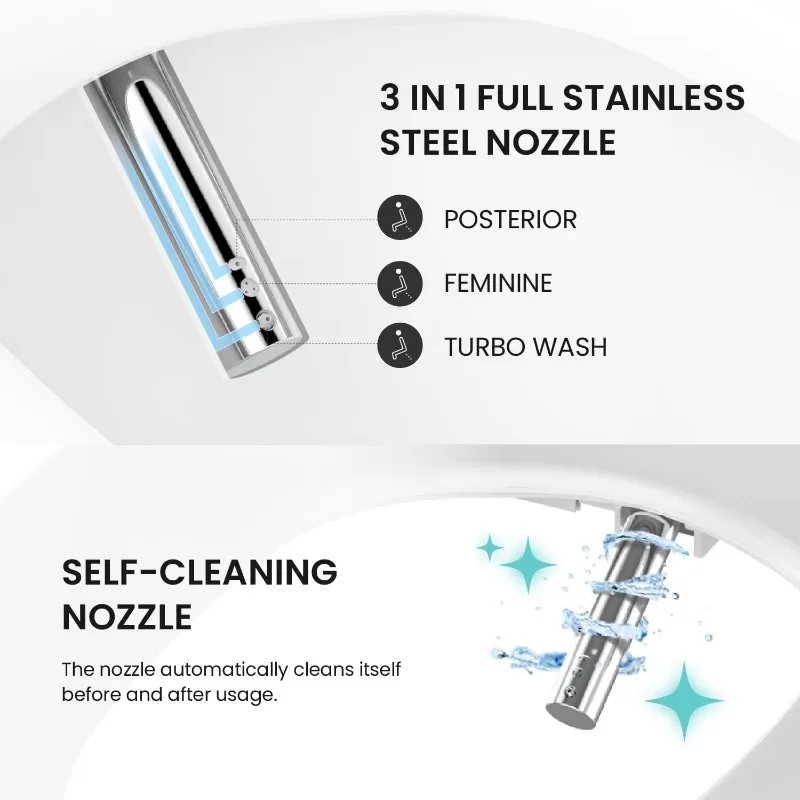 VOVO STYLEMENT TCB-8100W Умный биде-туалет для ванных комнат удлиненный цельный унитаз 1 12 GPF