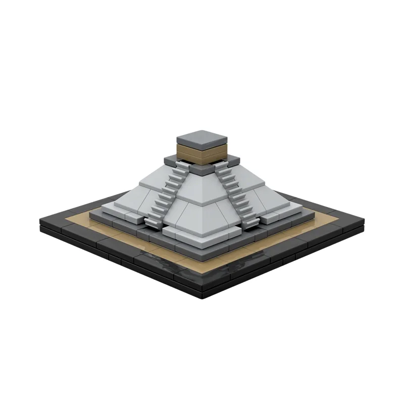 Набор строительных блоков MOC «Храм Кукулькан» (142 детали) — развивающая игрушка-конструктор, идеальный подарок на Рождество, креативный образовательный конструктор для презентаций (art.: 3920dc752ab19) - 3920dc752ab19