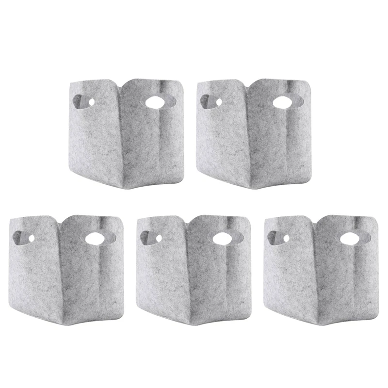 

5X простая фетровая ткань, милый дизайн, удобная складная коробка для одежды, игрушек, органайзер для стирки мусора (маленький)