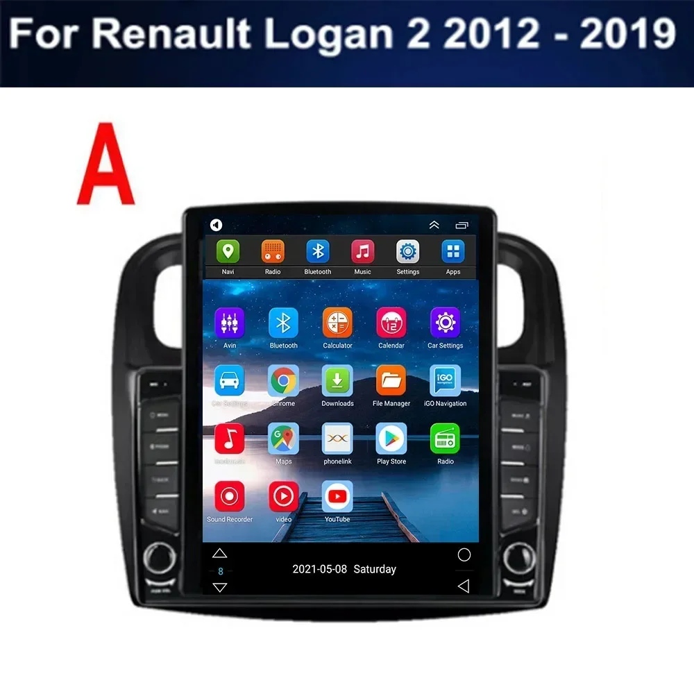 Android для Renault Logan 2 2012-2039 Sander 2014-2039 Тип Tesla Автомобильный радиоприемник