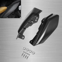 Motorcycle Matte Black Mid-Frame Air Heat Shield Deflectors Fit For Harley Touring Electra Street Glide Road King CVO 2017-2019