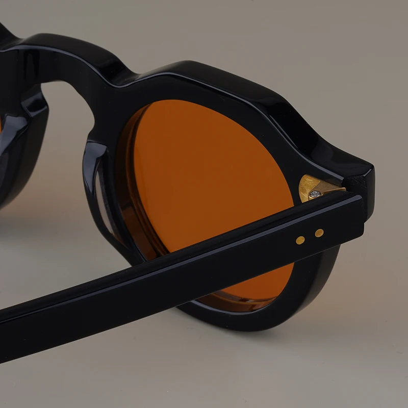 Солнцезащитные очки в японском стиле для мужчин и женщин толстые круглые из