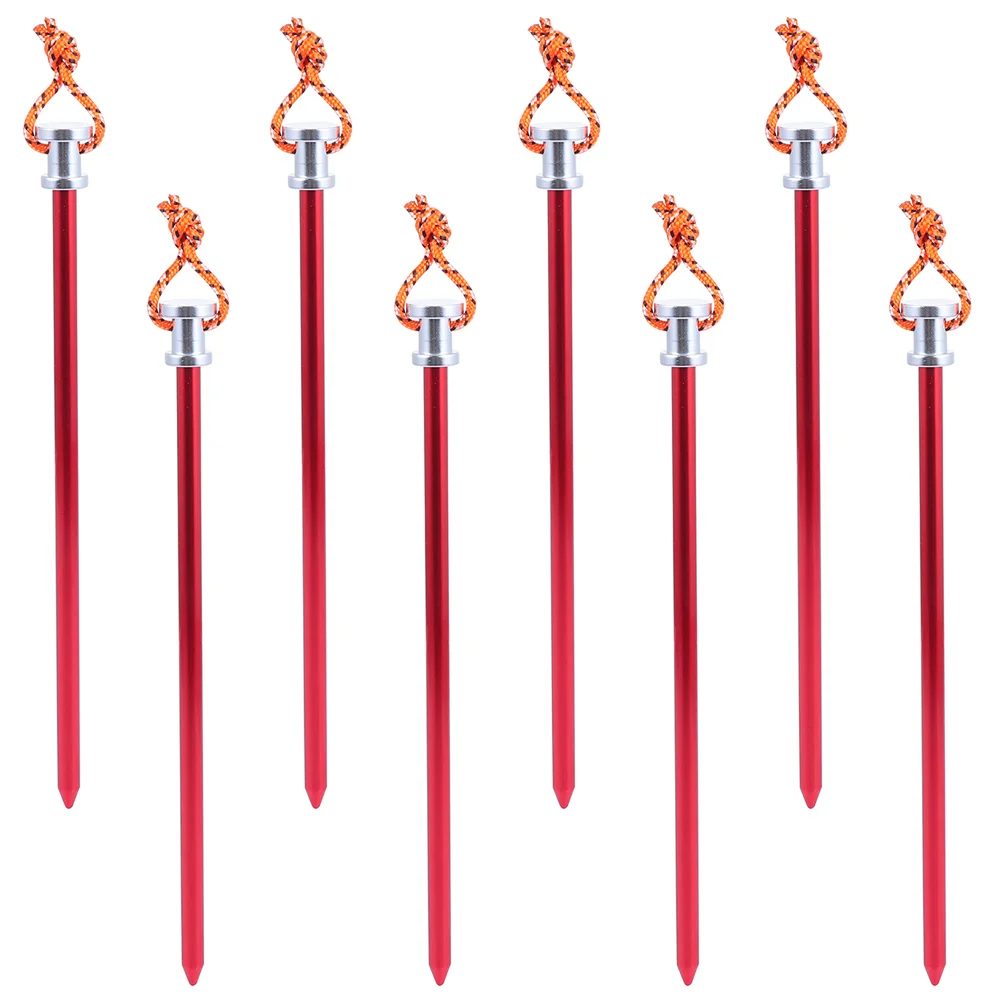 

8PCS Outdoor Camping Tent Peg Tent Nail Tent Stake Aluminum Alloy Tent Peg