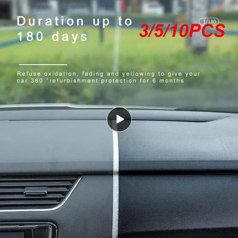 

3/5/10PCS Dashboard Wax Universal Car Plastic Renovated Coating Retreading Agent Refurbishment Dustproof Refurbishment Agent