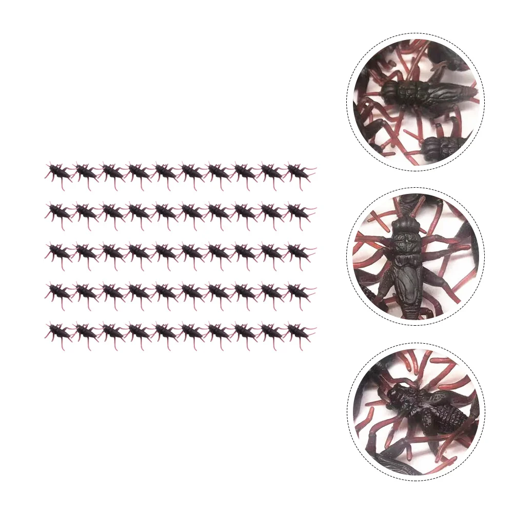 

Реквизит в виде насекомых для розыгрыша, реквизит для детей, пластиковые офисные игрушки для Хэллоуина, 50 шт.