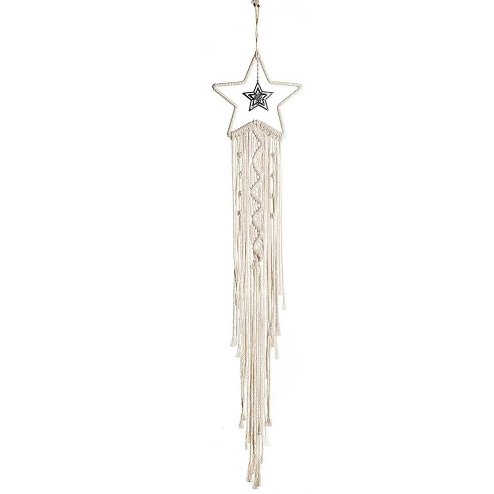 

Boho Wall Hanging Tapestry Moon Star Macrame Dreamcatcher Gifts Kids Room Decor With Led Light Gifts Home Decoration