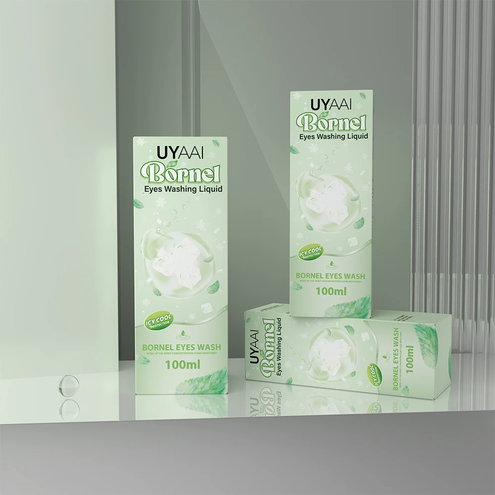 Жидкость для мытья глаз Borneol UYAAI 100 мл холодное ощущение очищение здоровья чистое
