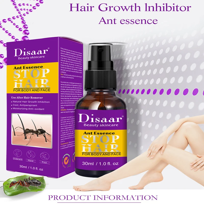 

30ml Powerful Permanent Painless Hair Removal Spray Oil Spray Shrink Pores Growth Stop Ant Smooth Skin Inhibitor Hair