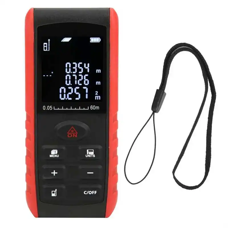 

KXL-E60 LCD Handheld Digital Distance Meter Range Finder Distance Measuring Instrument Meter