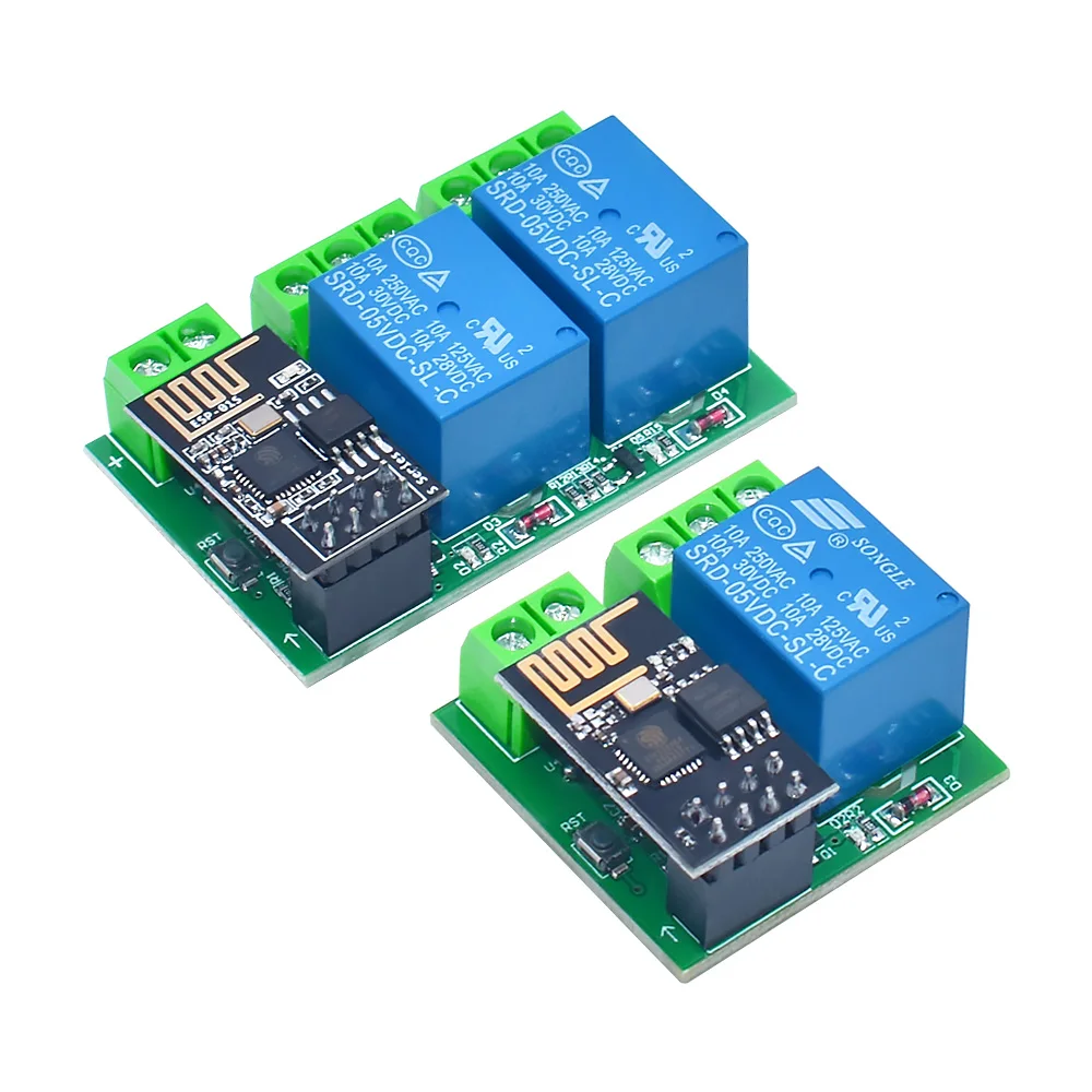 Двойной модуль канала ESP8266 с Wi-Fi реле устройство управления питанием 5 в