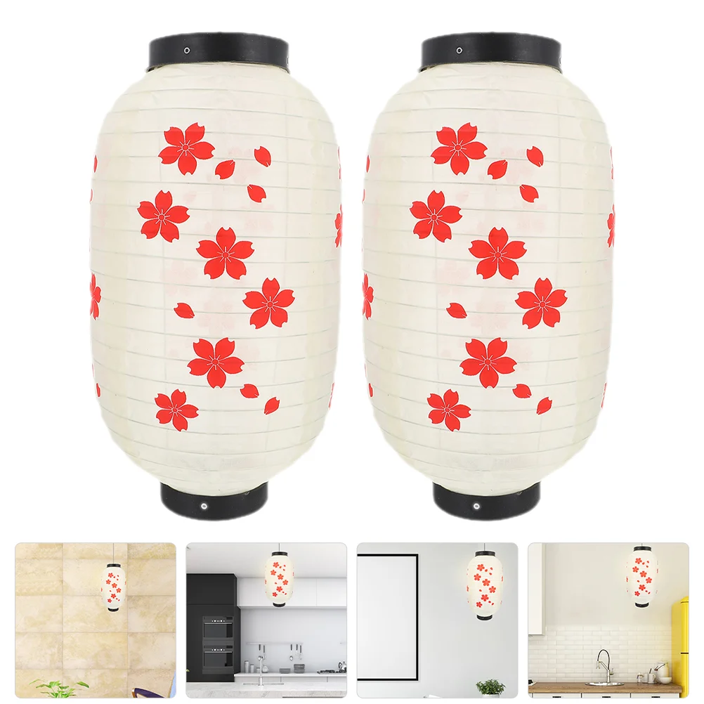 

Japanese Style Cherry Blossom Lantern Decor Cloth Decorative Lanterns Sushi Party