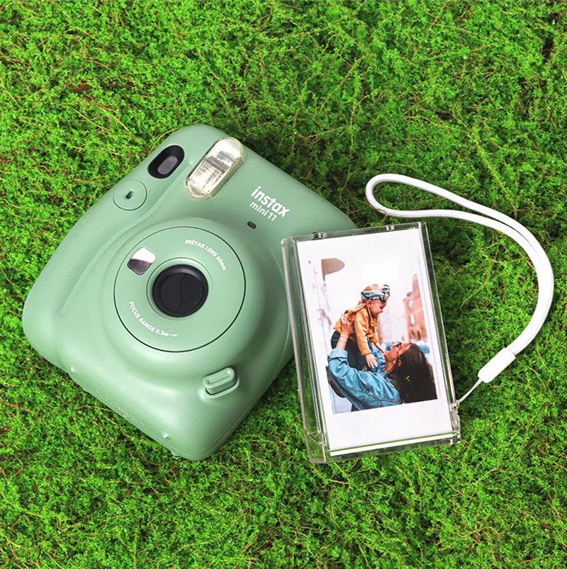 

INS 3 Inch Portable Photocards Collect Box Transparent Small Card Polaroid Photo Storage Box Case School Stationery