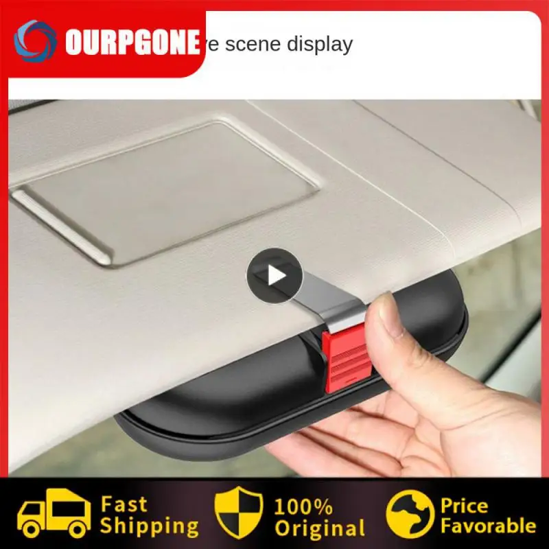 

Tight And Firm Glasses Case Convenient Sunshade Storage Card Clip Universal Durable Sunglasses Holder Car Accessories