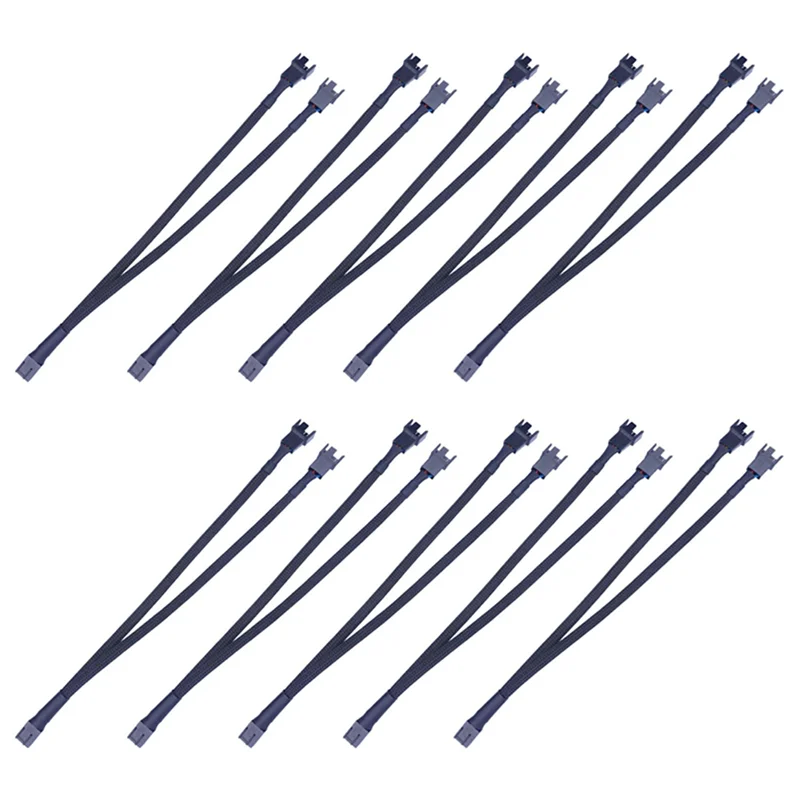 

10 шт., кабель для вентилятора компьютера, 4 контакта