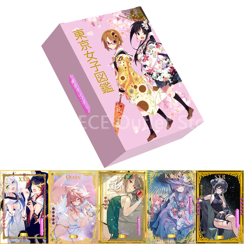 

New Original Tokyo Girl Collection Cards Booster Box Anime Girls Full Set Rare AZR SGP SSP Card Children Board Game Toys Gifts