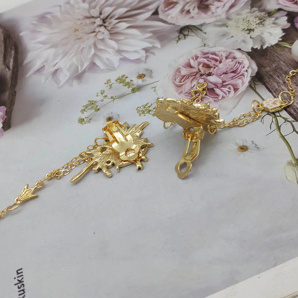 Длинные Серьги-капли С Жемчугом В Стиле ЛГБТ Аниме Фигурка Альфа Омеги Ювелирные