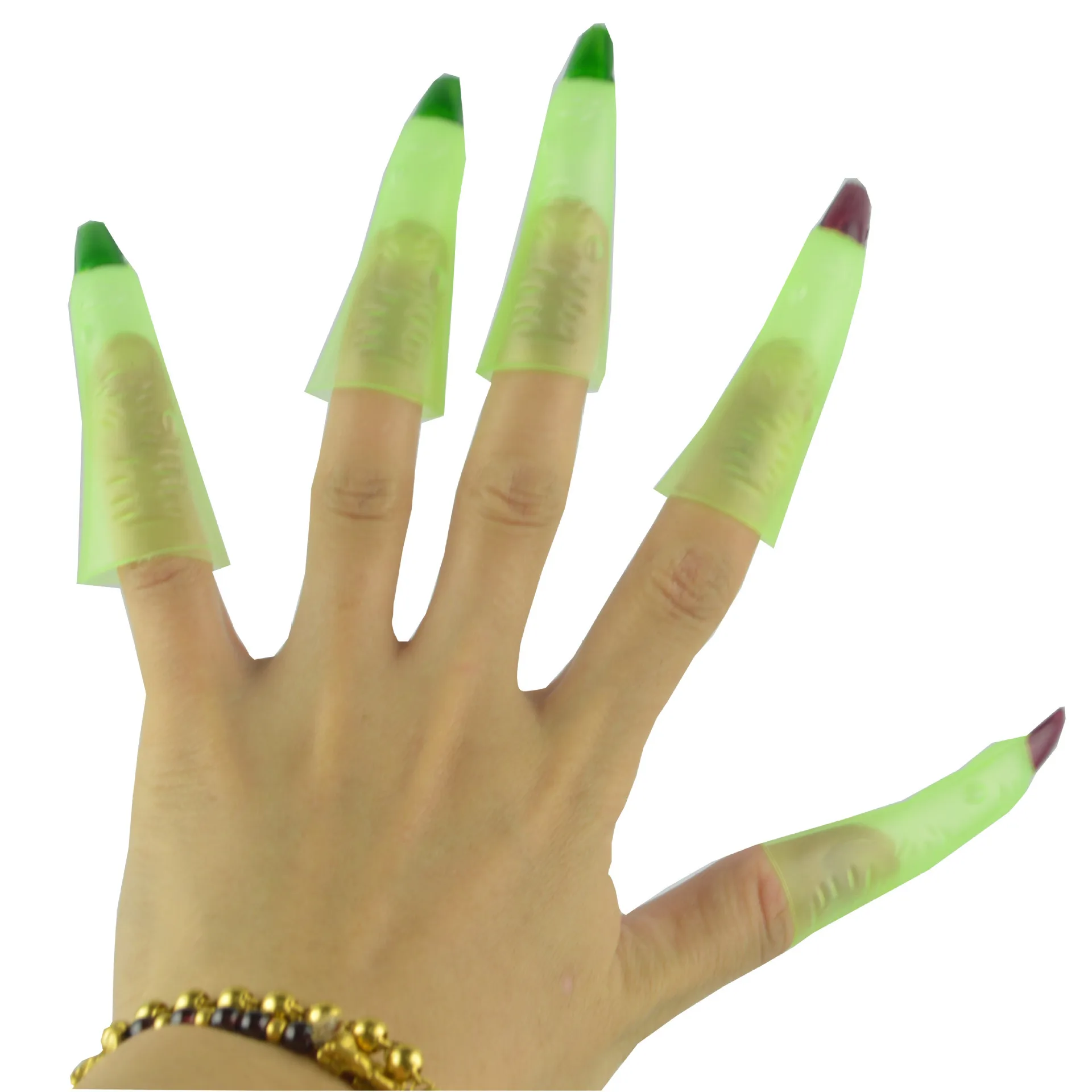 Случайный цвет длинные шпильки ногти 10 шт ногтей УФ гель готовой пресс на