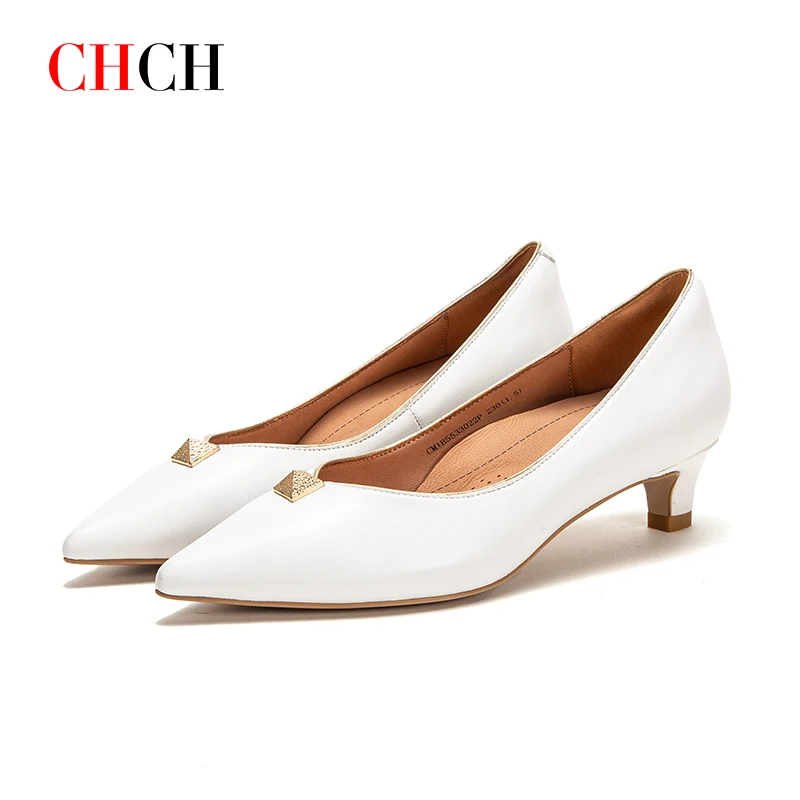 

CHCH Women's High Heels Comfortable Sheepskin Shaping Correction Handmade Balance 2023 High-end Luxury Women's Shoes