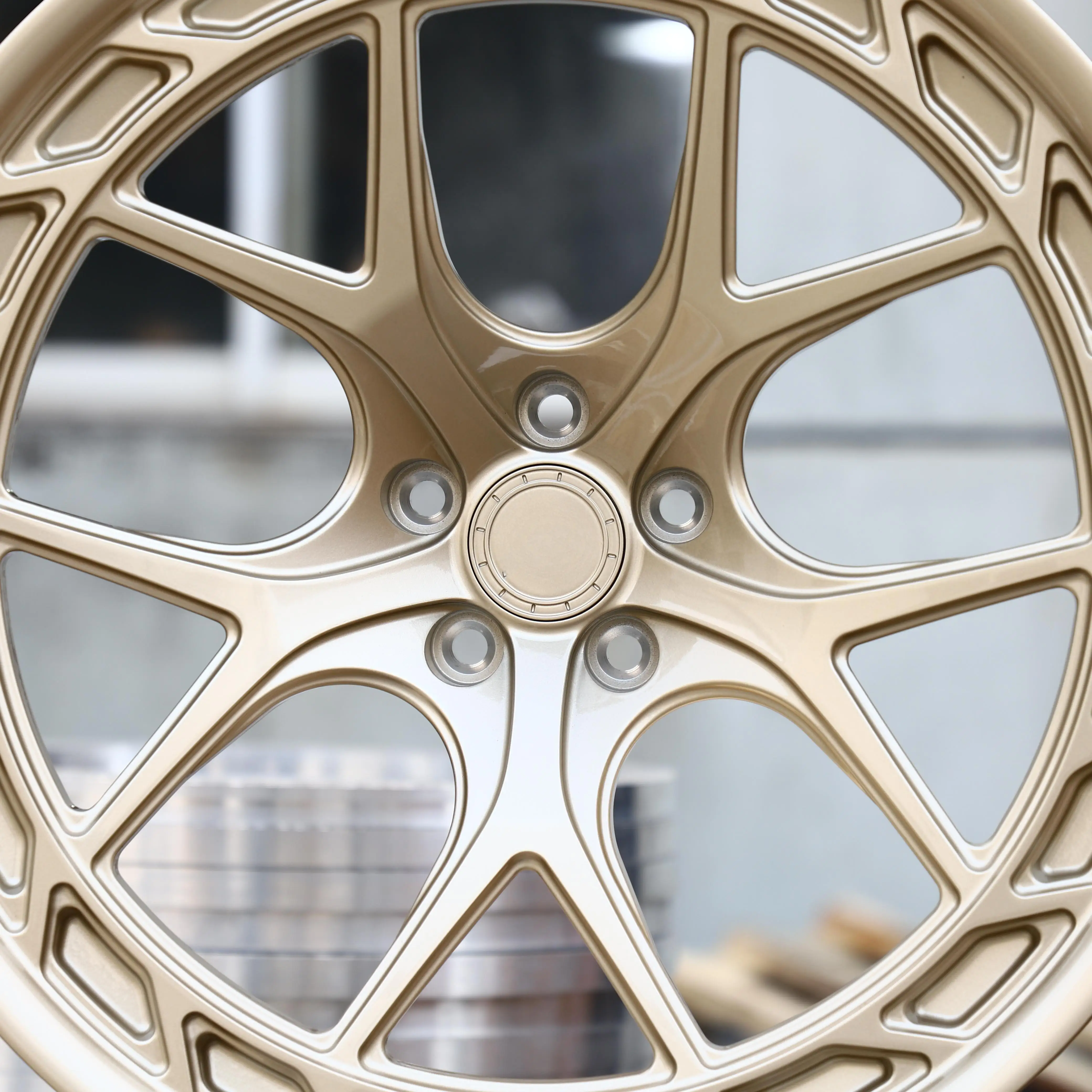 Фото Колесные диски JT Custom 17 18 19 20 21 22 дюйма 5x112 из золотистого алюминиевого сплава для GLB, CLA, EQS, E53, CLE53, GT63, C63. №4
