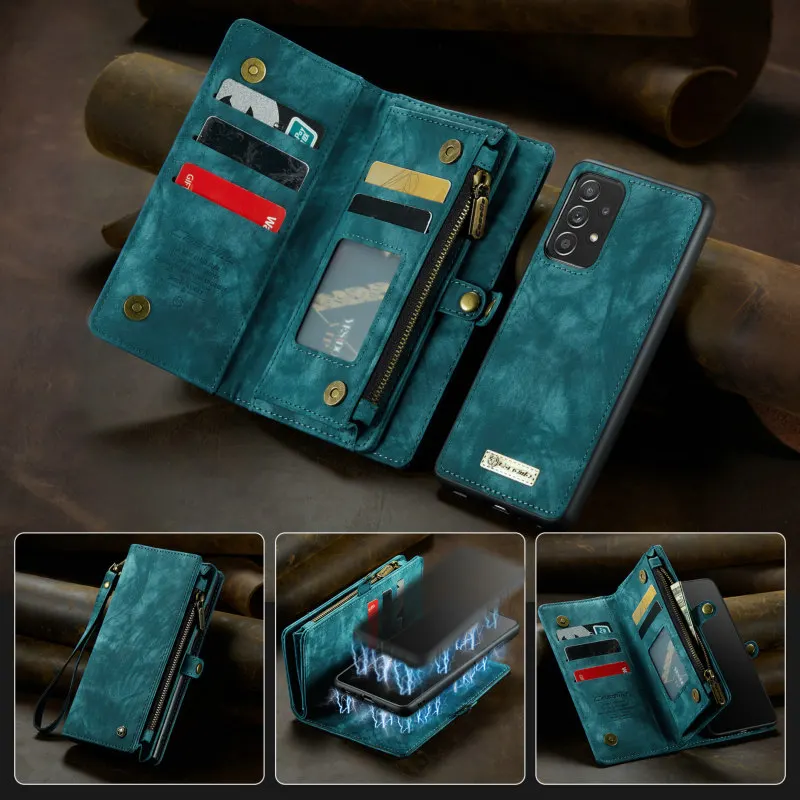 S23 S22 Ultra Case For Samsung A54 5g S22 S21 S20 S10 Plus Note 20 Note10 Case Galaxy S21FE S23 Ultra Case Lanyard Wallet CaseMe