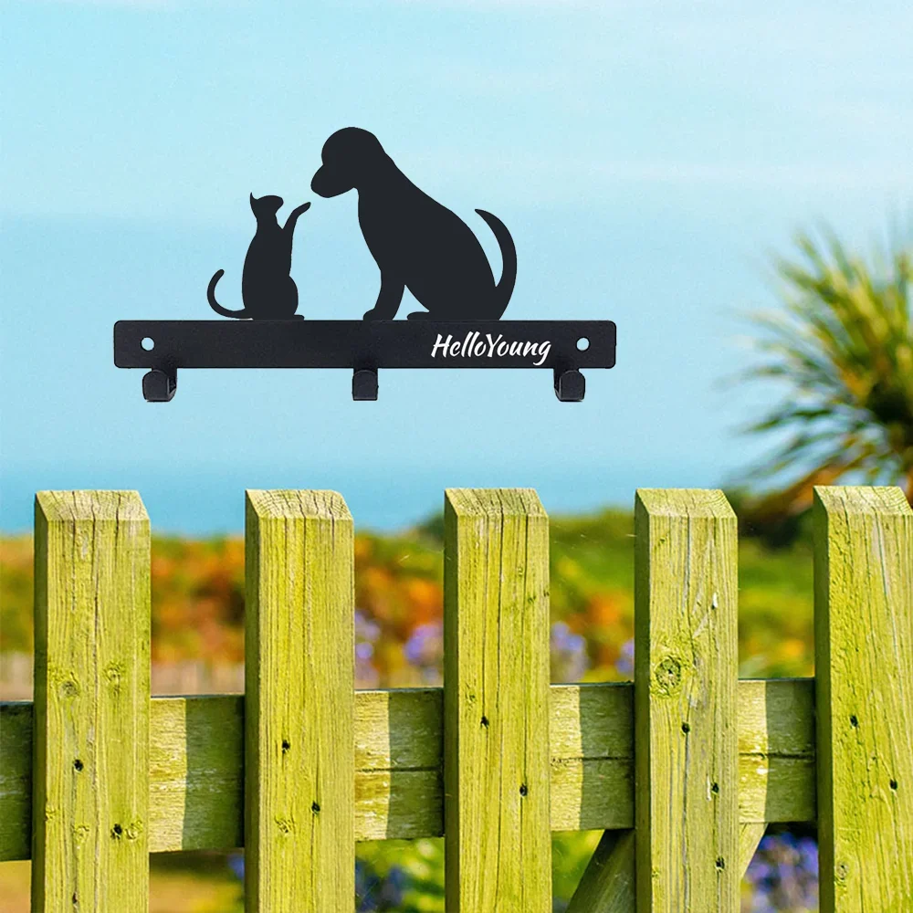 1 шт. вешалка для домашних животных из кованого железа с металлическими когтями —