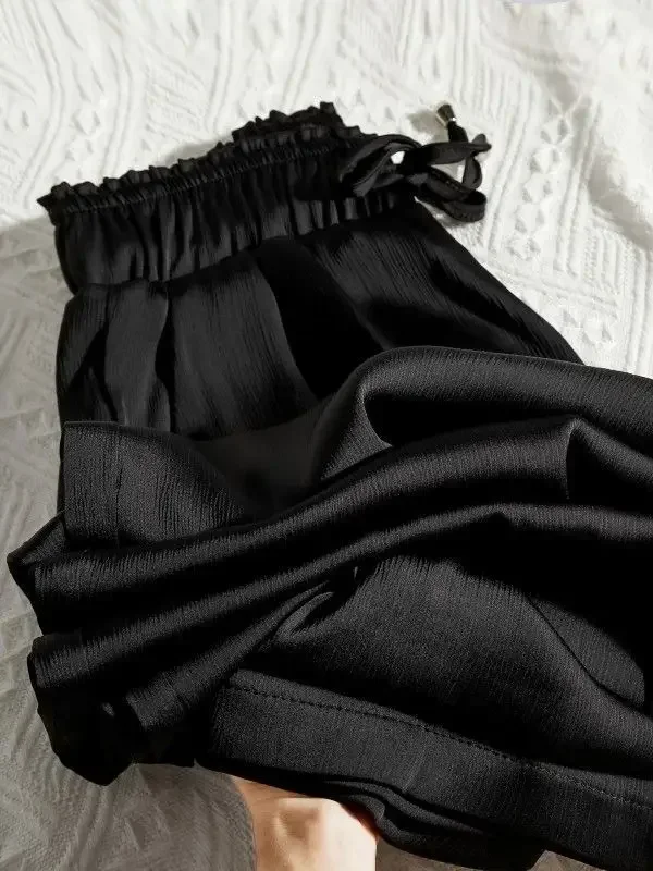 Брюки женские с широкими штанинами