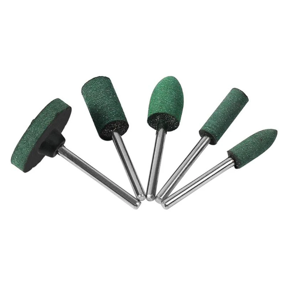 

5Pcs/Set Rubber Grinding Head Rotary Polishing Tools Rotary Grinding Head For Rust Removal Metal And Polishing Jade
