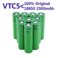 100 original rechargeabie vtc5 3 7v 2500mah li ion battery 18650 for sony us18650 vtc5 30a toys flashlight tools