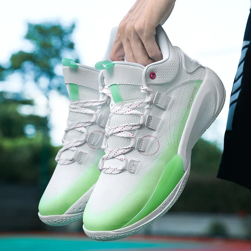 High-quality breathable comfortable anti-slip wear-resistant mesh surface MD+ rubber soled basketball shoes