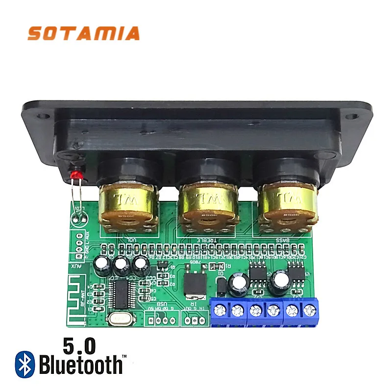 

SOTAMIA 10 шт. Bluetooth 5,0 усилитель аудио Плата 2x20 Вт домашний кинотеатр Hifi стерео усилитель мощности DIY звук динамик усилитель