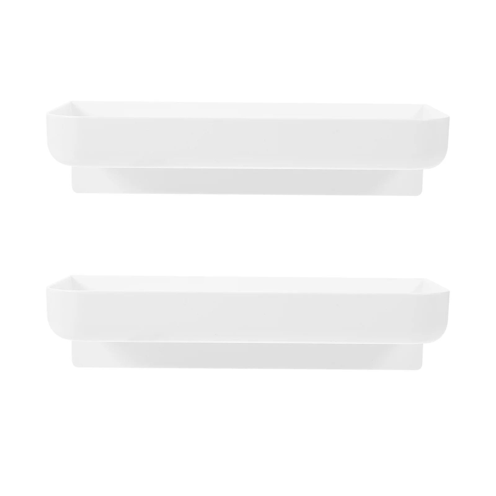 

Wall Rack Shelf Shower Storage Kitchen Shelves Bathroomfloating Mounted White Toilet Hooks Seasoning Display Organizer Basket