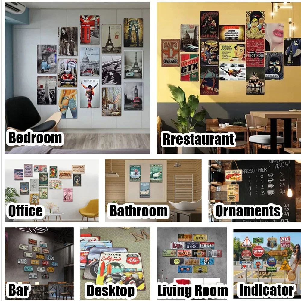 Винтажные таблички Leaden с остеклением классический стиль металлический декор для