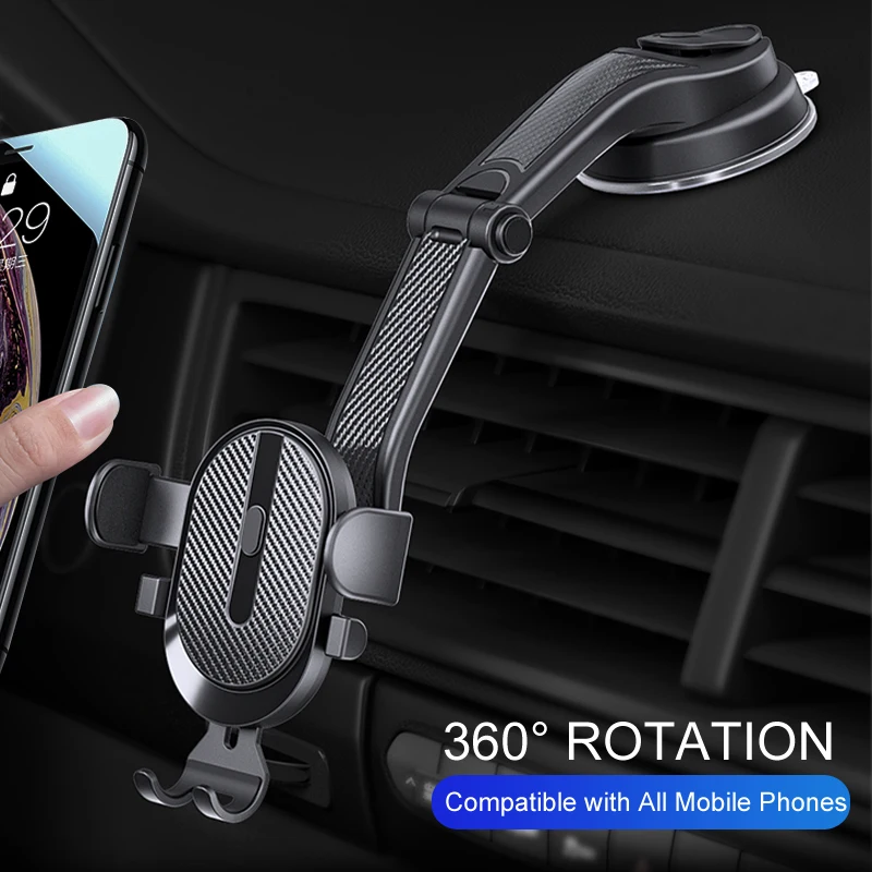 

Car Phone Holder Stand Gravity Dashboard Phone Holder Mobile Phone Support Universal For iPhone 14 13 12 11 Xiaomi Samsung
