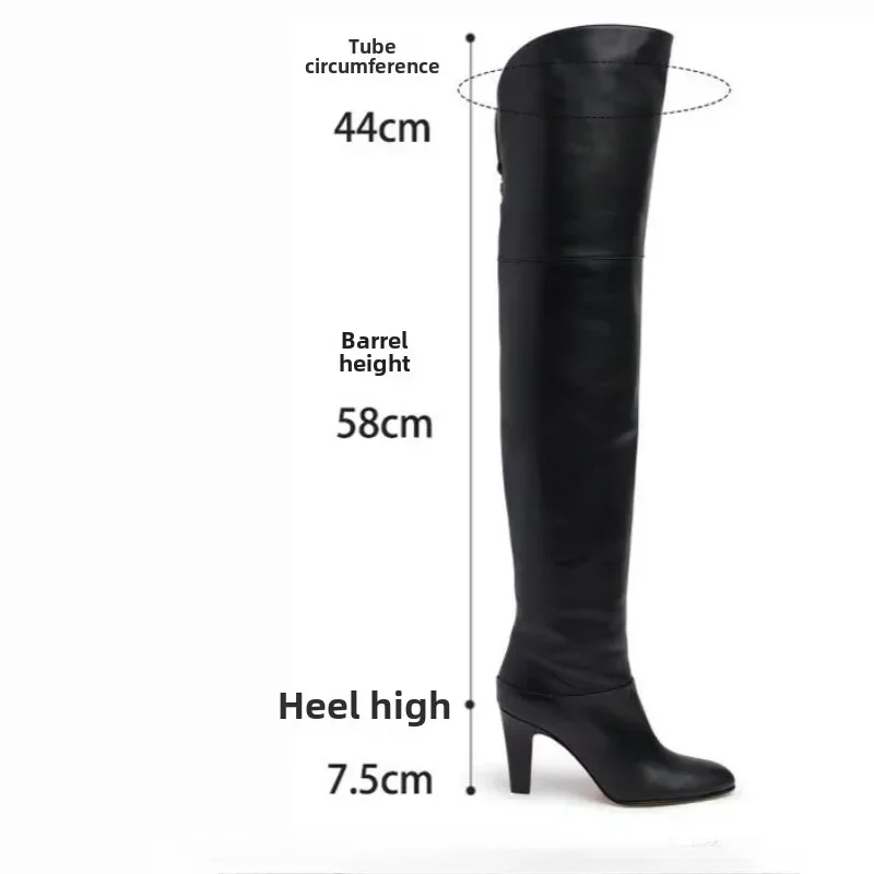 European and American Fashion High Heels Over The Knee Show Boots for Women Autumn Winter Strap Knight