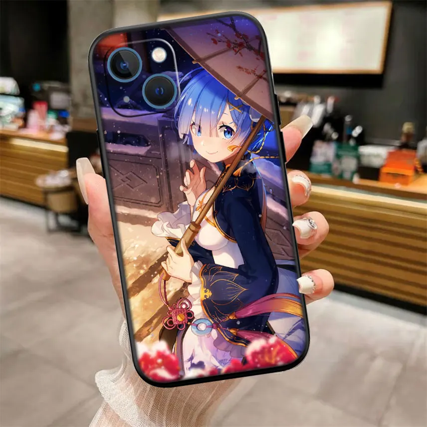 Новый высококачественный чехол Re Zero Emilia Ram Rem для Xiaomi Poco C40 C50 C51 C55 C65 C71 C75 F3 F5 F6 F7 M2 M3 Pro Ultra (art.: 3920d4d1718fc) - 3920d4d1718fc