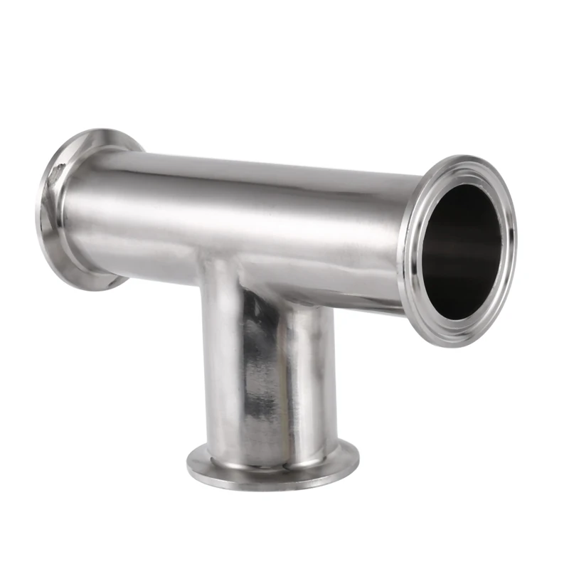 

1.5Inch 38Mm Sanitary Tri Clamp 3 Way Tee 304 Stainless Steel Sanitary Ferrule Tee Connector Pipe Fitting