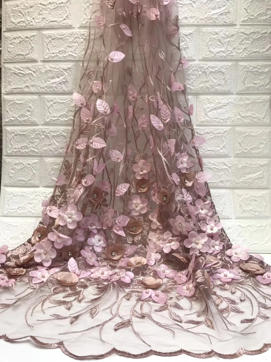 Африканская Хлопковая кружевная ткань чистый белый цвет модель 2018 высокое