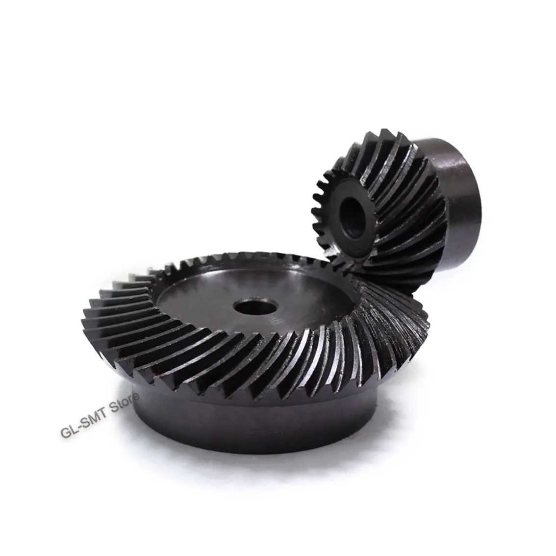 

1Set 1:3 1/1.5/2Module Helical Bevel Gear 15-20 Tooth 90 Degrees 45# Steel Mechanical Transmission Gear Process Hole