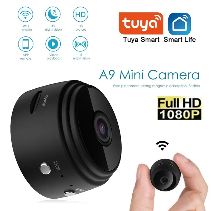 

A9 1080P Tuya Life Mini IP Camera WIFI Security Home House Nanny Video Surveillance CCTV Indoor Wireless Surveillance Cam