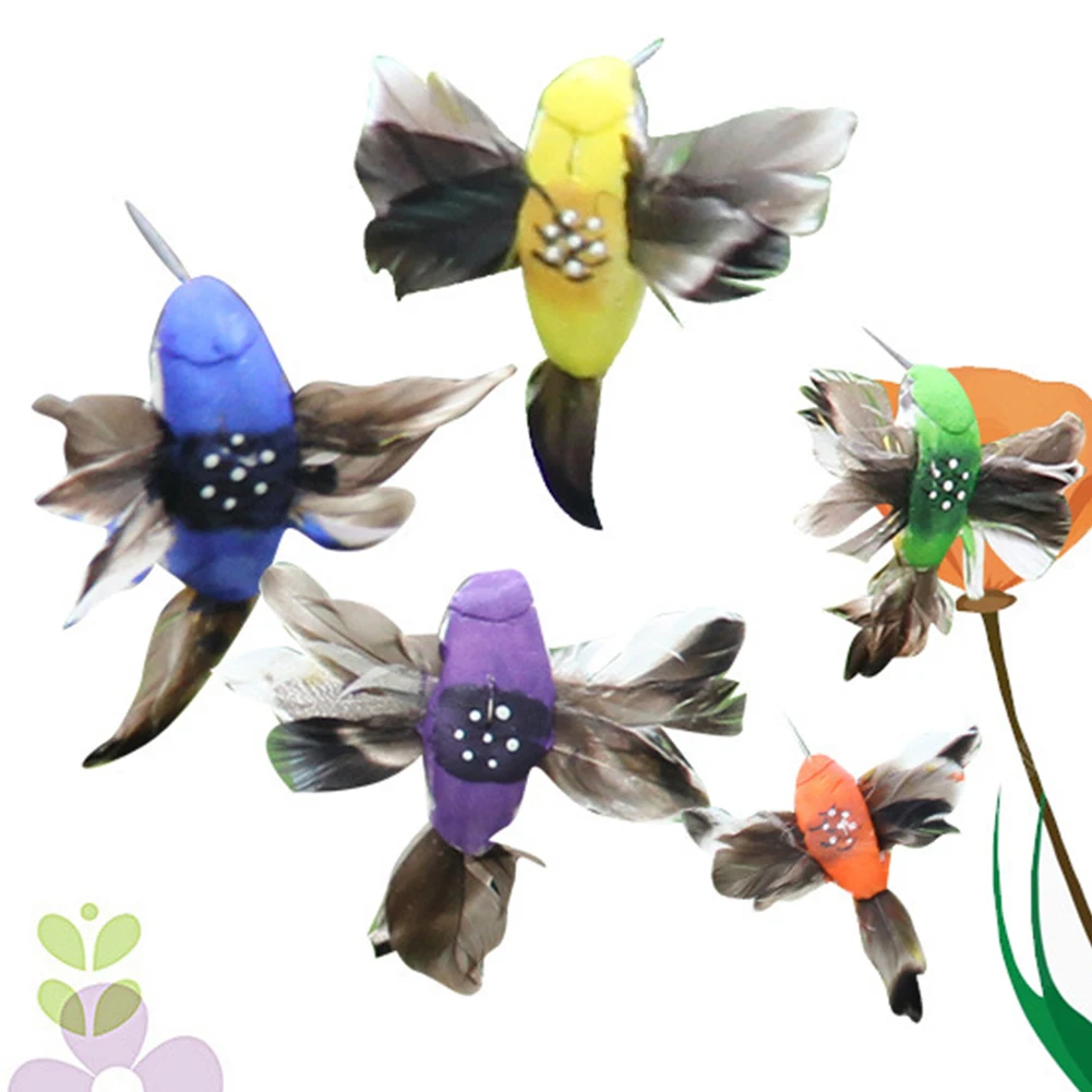 

Vibration Outdoor Garden Home Dancing Flying Easter Solar Power Electric Hummingbird Colorful Yard Fluttering Craft Random Color