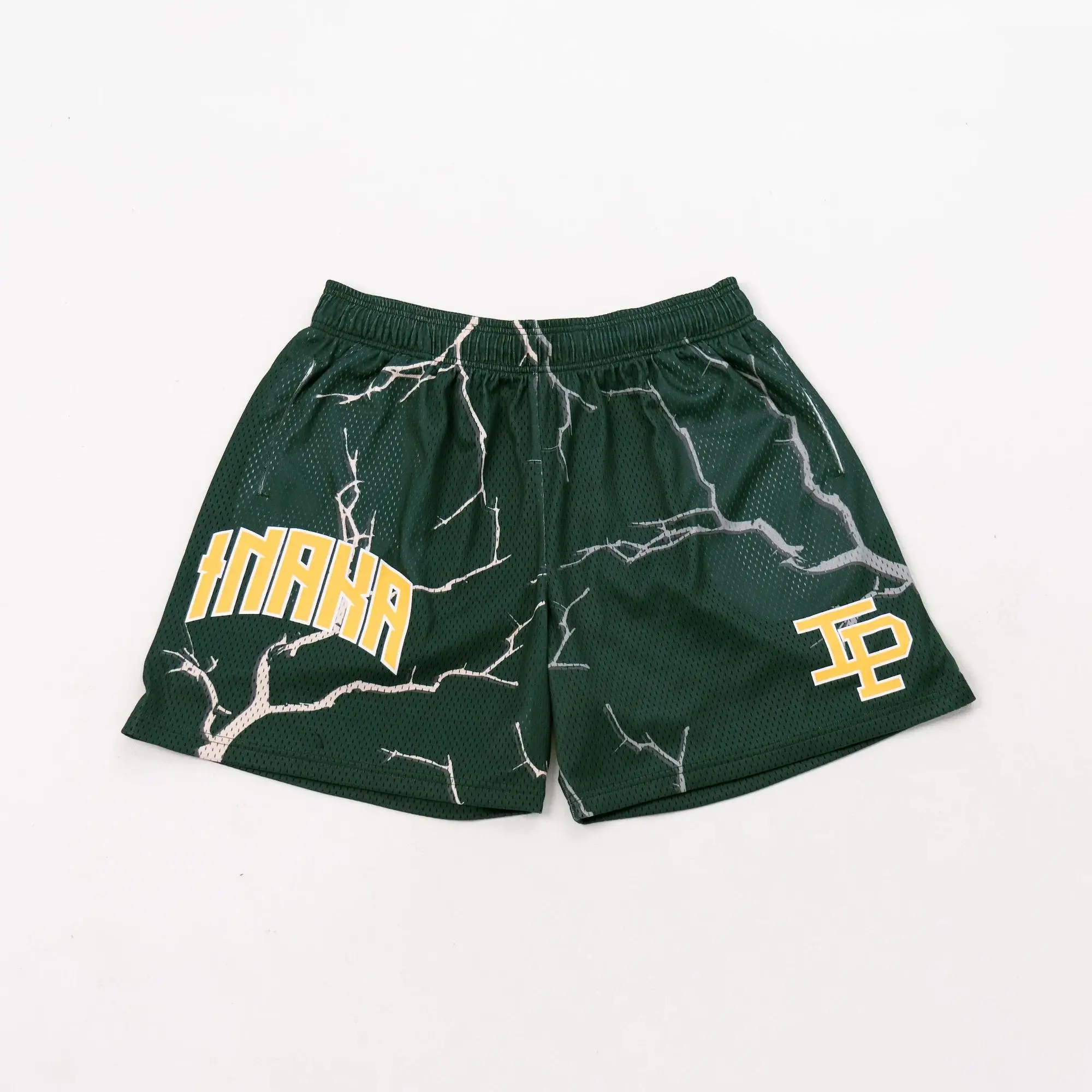 Inaka Power Double Mesh Shorts Thunder Style Men Women Basic Colors GYM Mesh Shorts Inaka Power Double Mesh Shorts