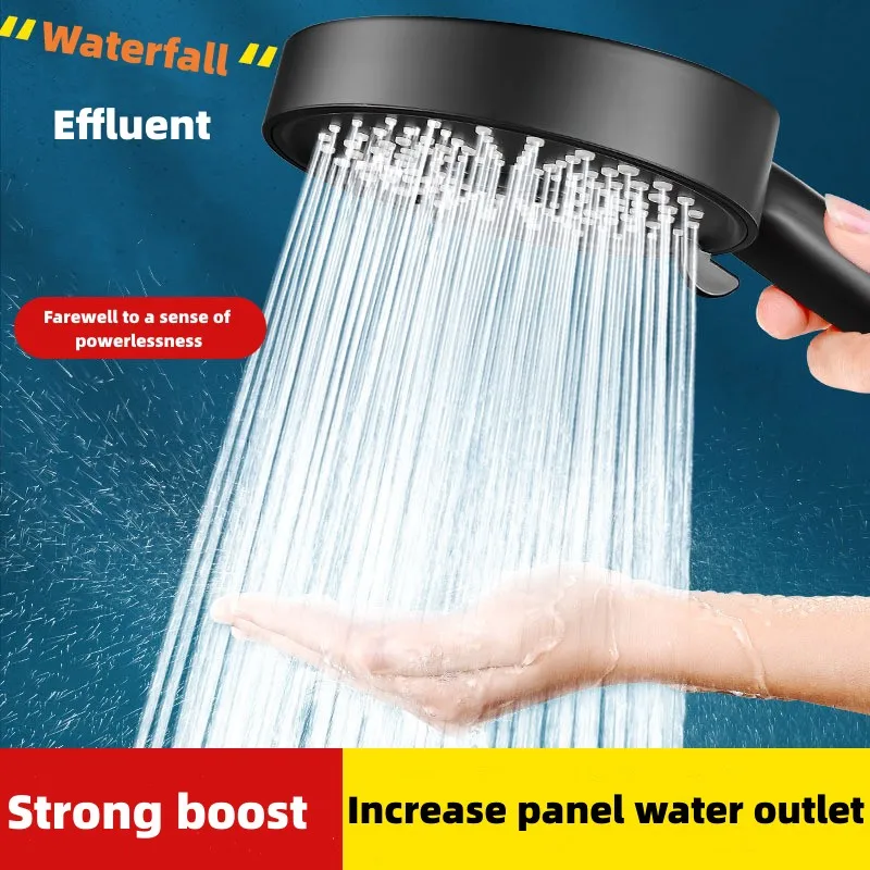 

High Pressure Shower Head 5 Modes Adjustable Showerheads with Hose Water Saving Nozzle Bathroom Accessories