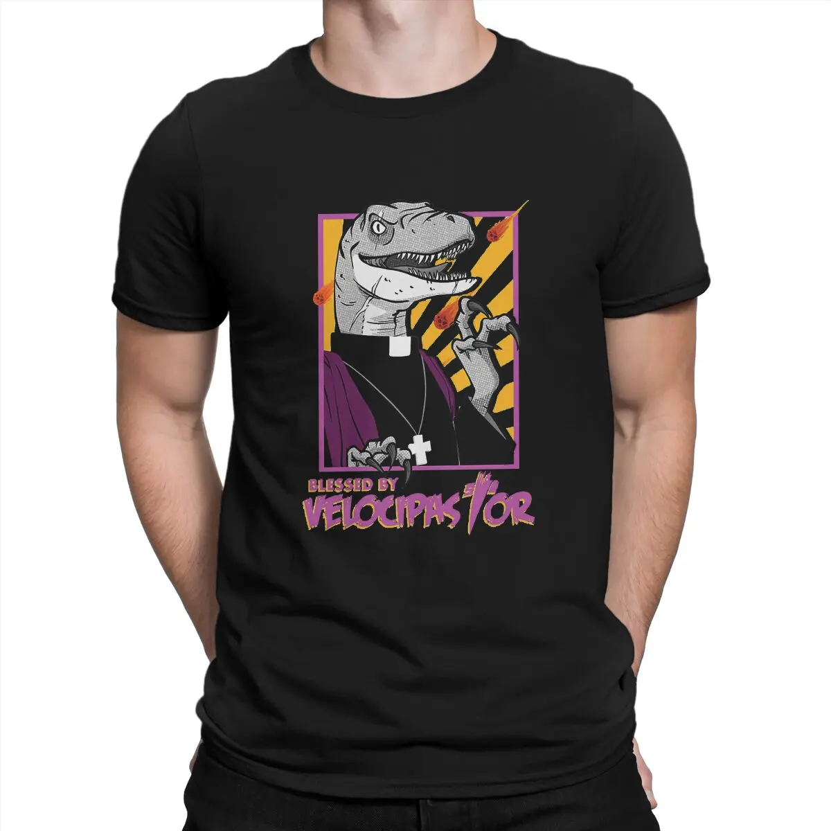 

Dinosaur Velocipastor Tshirt Graphic Men Tops Vintage Homme Summer Polyester Short Sleeve Harajuku T Shirt