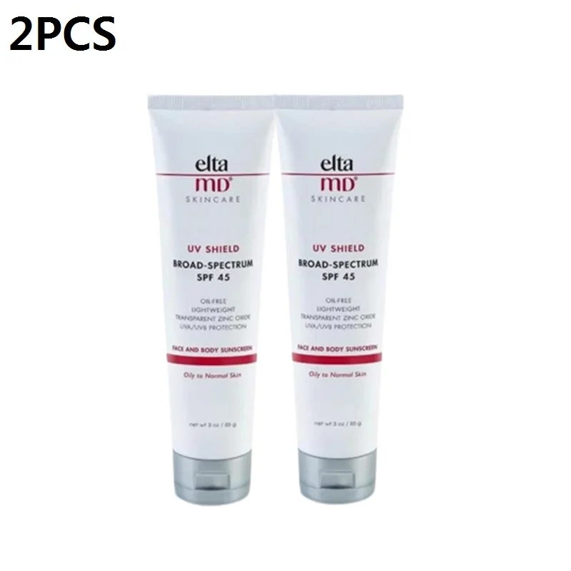 

2PCS Elta MD UV Sunscreen SPF45 Eltamd Makeup Facial Shields Primer Skincare Broad-Spectrum SPF 45 Anti Oxidant Prevent Sunburn